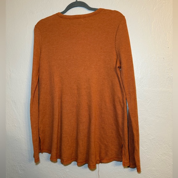 Anthropologie t. la Nadia Cut Out Waffle Knit Boho Tunic Top New With Tags Small - Picture 4 of 10